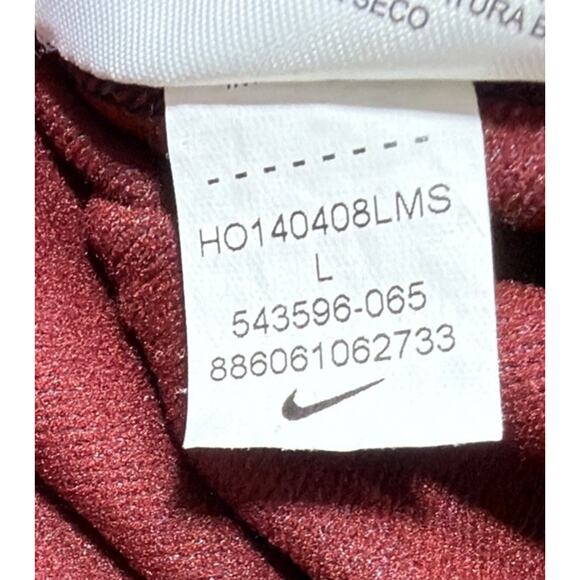 Nike Pro Combat Hyperwarm Dri-Fit Max Mens L 1/4 Zip Pullover Gray 543596-065 - Picture 8 of 8